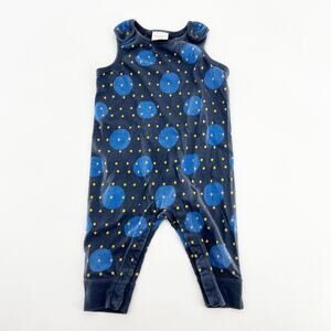 Hanna Andersson Baby Blue Polka Dots One Piece 12 Month